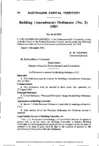 368  AUSTRALIAN CAPITAL TERRITORY Building (Amendment) Ordinance (No[removed]