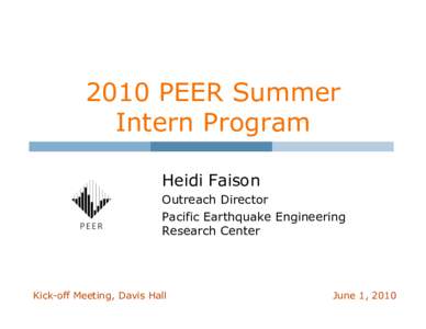 HAF_PEER_Intern_Summer_Program_Outline2010.pptx