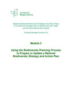 CBD Training Module - The Biodiversity Planning Process: How to Prepare or Update a National Biodiversity Strategy and Action Plan
