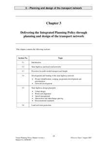 Planning Policy Manual version 1 : Chapter 3 - Planning and design of the transport network