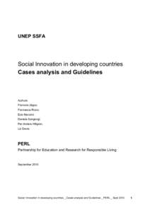 Innovation Sociale et Ecologie Territoriale