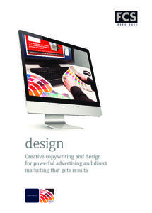 design Creative copywriting and design for powerful advertising and direct marketing that gets results  innovation