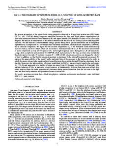 Astronomy / Space / Plasma physics / BeppoSAX / Spaceflight / Stellar classification / Rossi X-ray Timing Explorer / Eddington luminosity / Star / Spacecraft / Space telescopes / X-ray telescopes