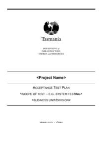 Microsoft Word - Template - Acceptance Test Plan.doc