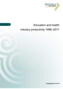 Education and health industry productivity 1996–2011