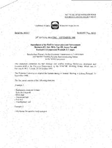 Amendment of the NAFO Conservation and Enforcement Measures (FC Doc. 98/1), Part III, Annex I to add Example 1 (6 pages) and Example 2 (1 page)