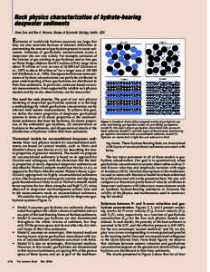 Rock physics characterization of hydrate-bearing deepwater sediments DIANA SAVA and BOB A. HARDAGE, Bureau of Economic Geology, Austin, USA E