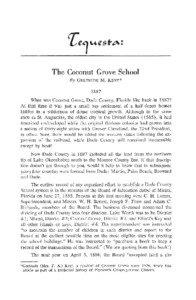 The Coconut Grove School :Tequesta : Number[removed], pages 3-18
