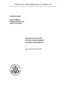 Sex and the law / Law / Child sexual abuse / Criminology / Laws regarding prostitution / Prostitution / Prostitution of children / Convention on the Rights of the Child / Optional Protocol on the Sale of Children /  Child Prostitution and Child Pornography / Human sexuality / Child prostitution / Sex industry