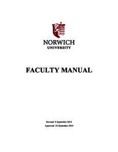Faculty Manual 2014_in revision 8sep2014