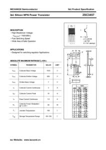 isc Product Specification  INCHANGE Semiconductor isc Silicon NPN Power Transistor