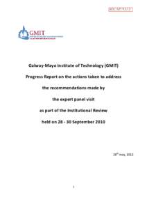 Microsoft Word - GMIT Progress Report on IR May 12