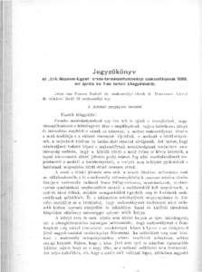 Értesítő az Erdélyi Múzeum-Egylet Orvos-Természettudományi Szakosztályából - 23. évf., 20. kötfüzet