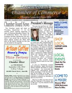 2014 Chamber Newsletter - Sept with inserts