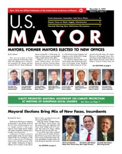 Since 1933, the Official Publication of The United States Conference of Mayors  November 8, 2010 Volume 77, Issue 17  U.S.