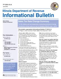 FY[removed]A June 2010 Illinois Department of Revenue  Informational Bulletin