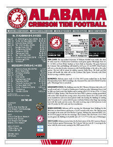 Greg McElroy / A. J. McCarron / John Parker Wilson / Nick Saban / SEC Championship Game / Alabama Crimson Tide football team / LSU vs. Alabama football game / College football / American football / Alabama Crimson Tide football