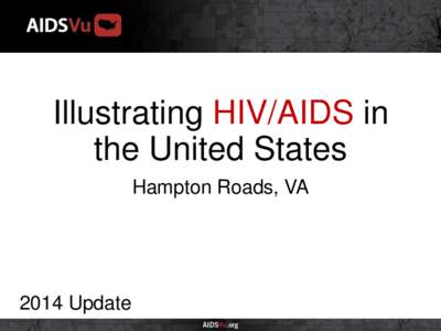 Illustrating HIV/AIDS in the United States Hampton Roads, VA 2014 Update