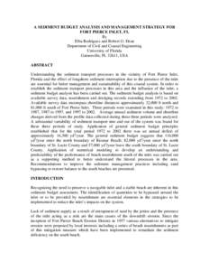 Coastal geography / Florida / Beach nourishment / Oceans / Sebastian Inlet / Sedimentary budget / Longshore drift / Coastal management / St. Lucie Inlet /  Florida / Geography of Florida / Physical geography / Coastal engineering