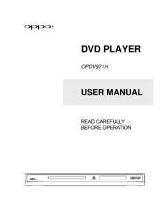 OPPO OPDV971H User Manual