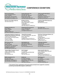 Earth / Water / Water management / Teledyne / Water quality / IDEXX Laboratories / United States Geological Survey / Nature / Water pollution / Environmental science / Environment