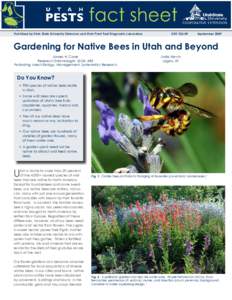 Published by Utah State University Extension and Utah Plant Pest Diagnostic Laboratory  ENT[removed]September 2009