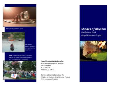 Shades of Rhythm  Above: Shades of Rhythm Model Kohlmann Park Amphitheater Project