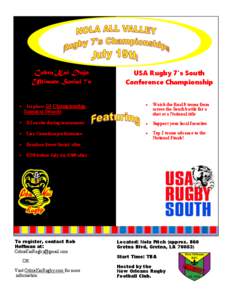 Cobra Kai Dojo Ultimate Social 7’s USA Rugby 7’s South Conference Championship
