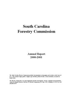 South Carolina  Forestry Commission Annual Report