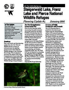 U.S. Fish & Wildlife Service  Steigerwald Lake, Franz Lake and Pierce National Wildlife Refuges Planning Update #4