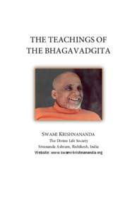 The Teachings of the Bhagavadgita