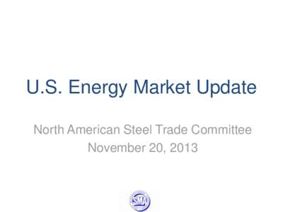 U.S. Energy Market Update North American Steel Trade Committee November 20, 2013 Outline •
