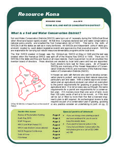 Resource Kona RESOURCE KONA June[removed]KONA SOIL AND WATER CONSERVATION DISTRICT