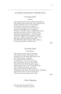 1  ELIZABETH BARRETT BROWNING