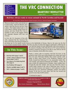 THE VRC CONNECTION QUARTERLY NEWSLETTER August 2012 VOLUME 4, ISSUE 3