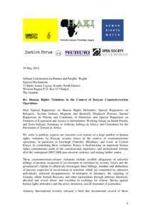 Special Rapporteur / Kenya / International relations / Africa / Political geography