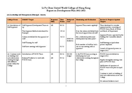 Learning platform / Education / Hong Kong / Li Po Chun United World College / Wu Kai Sha / United World Colleges