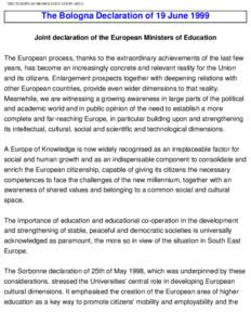 Educational stages / European Higher Education Area / Bologna Process / Education minister / Bologna declaration / University / Higher education in Portugal / Education in Portugal / Education / Higher education / Educational policies and initiatives of the European Union