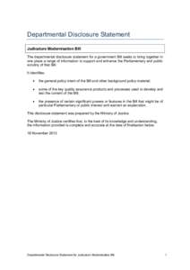 Microsoft Word - JMB Regulatory Disclosure statement sent to PCO