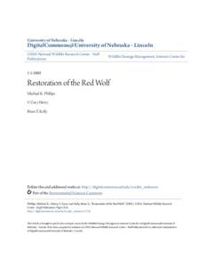 Red wolf / Gray wolf / Wolf reintroduction / Coyote / Pack / Captive breeding / Wolf / Subspecies of Canis lupus / Mexican Wolf / Wolves / Zoology / Biology