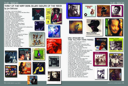 The 1990s  The 1990s Thirty Of The Very Best Blues Albums Of The 1990s by Jim DeKoster
