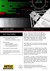 HACU[removed]State-of-the-art Antenna Control Unit Program Track Model  Software-based design guaranteeing: