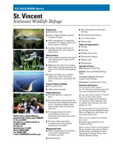U.S. Fish & Wildlife Service  St. Vincent National Wildlife Refuge