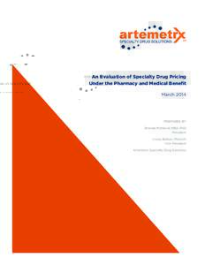 Specialty Pharmacy Pricing Paper JID MARCH2014