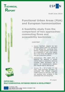 Draft June[removed]Functional Urban Areas (FUA) and European harmonization A feasibility study from the comparison of two approaches: