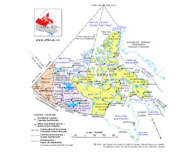 North Pole  Pôle nord ARCTIC OCEAN OCÉAN ARCTIQUE