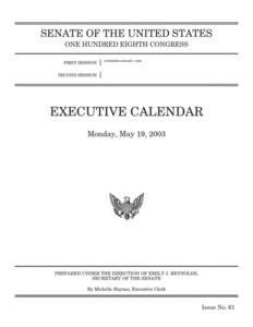 UNANIMOUS CONSENT AGREEMENT S. Maurice Hicks, Jr. (Cal. No[removed]Ordered, That at 5:30 p.m. on Monday, May 19, 2003, the Senate proceed to executive session and vote on the confirmation of S. Maurice Hicks, Jr., of Loui