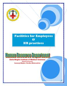 .  Facilities for Employees & HR practices