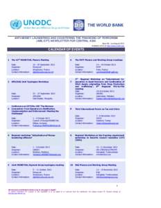 The World Bank UNODC AML CFT Newsletter July_August 2013 English edition condensed