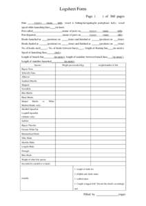 Logsheet Form Page ( Date (yyyy)